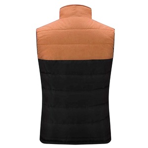 Chaqueta acolchada unisex acolchada con bloque de color impermeable y ligera para hombre, chaleco con cremallera, chaleco, chaqueta OEM - Product Image 6