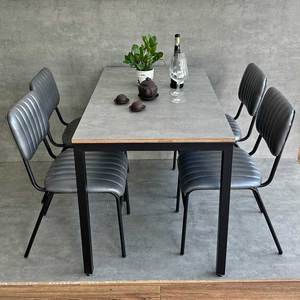 Juego de Comedor Moderno CBBA116, Mesa Extensible de Madera Contrachapada y 4 Sillas Tapizadas para Sala de Estar - Product Image 2