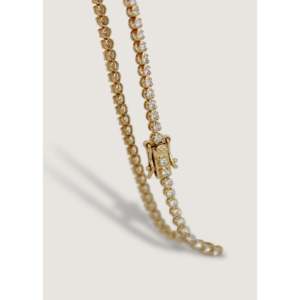 Madison Petite Tennis Bracelet in Yellow <b>Gold</b> with Diamonds - Product Image 3