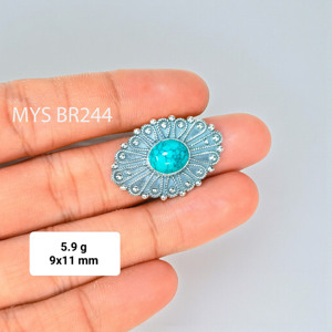 Natural <b>Turquoise</b> Gemstone <b>Rings</b> For Simple Design Fine <b>Rings</b> Bulk Wholesale Price Jewelry - Product Image 1