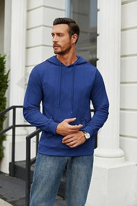Sudadera con capucha térmica con aislamiento de algodón 100% para hombre, máxima calidez y moda para la temporada de primavera - Product Image 5