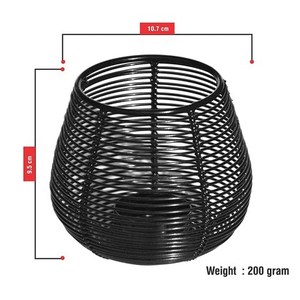 100% Pure Handmade Metal <b>Tea</b> <b>Light</b> Holder with <b>Candle</b> (10.7 x 10.7 cm) - Product Image 5