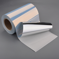 Película adhesiva de PP de plata brillante de inyección de tinta UV, Adhesivo acrílico congelado a prueba de aceite para cadena de frío y etiquetado de congelador