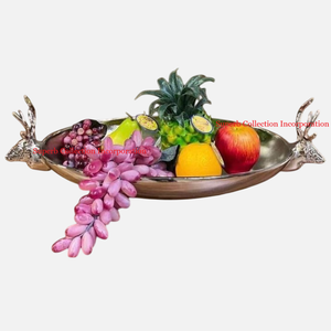 Bandeja con mango de pájaro de Metal plateado de la mejor calidad para servir alimentos, utensilios de cocina, suministros de Hotel, bandeja para servir aperitivos a la venta - Product Image 4