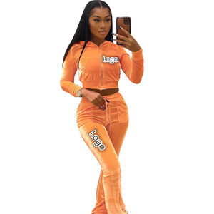 Conjunto de gimnasio Unisex de peso pesado Logo personalizado Chándal de terciopelo liso estilizado Cremallera con capucha sólida Ropa de calle transpirable Casual Invierno - Product Image 2