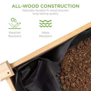 Hochbeet aus Holz mit Fuß kappen für Home Yard Planter - Product Image 5