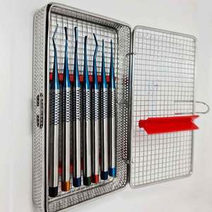 Elevador Dental Manual de Acero Inoxidable Alemán de Grado Quirúrgico, Proximador PDLPDL, Juego de 7 con Estuche para Cirugía Oral - Product Image 2