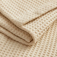 Peignoir unisexe en coton interlock tricoté piqué gaufré 100% coton, pour hôtel et spa, avec logo personnalisé, fournisseur OEM, fabriqué en Turquie - Couleur ivoire