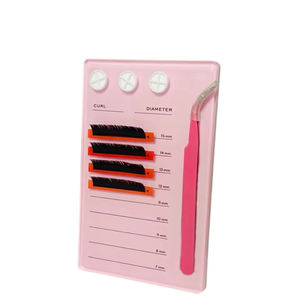 Bas quantité minimale de commande en gros logo personnalisé acrylique palette de cils avec aimant pince à épiler tenir cils tuile - Product Image 1