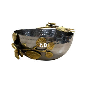 Shiny Finishing Dry Fruit <b>Serving</b> <b>Bowls</b> For Dinner Centerpieces Decorative Fruit Server <b>Bowl</b> Antique Finishing Metal Fruit <b>Bowl</b> - Product Image 4