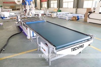 Máquina de Corte de Madera CNC de Doble Husillo con Mesa de Carga y Descarga Automática ATC