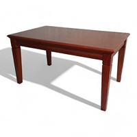 Ensemble de table et 8 chaises de style familial pour restaurant, en bois massif noir naturel, mobilier commercial de luxe pour intérieur, utilisation en centre commercial et hôtel