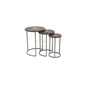 Unique Designing Metal New Arrival Coffee Nesting Tables Different Sizes Home Decorative <b>Corner</b> Table for Wedding and Farmhouse - Product Image 1