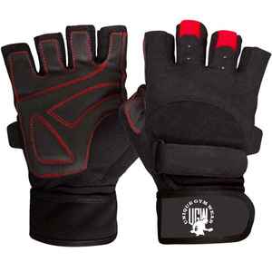 UNIQUE GYM WEAR Guantes de Entrenamiento de Cuero Personalizados con Soporte para Muñeca y Cierre de Tirón para Levantamiento de Pesas en el Gimnasio - Agarre Fuerte con Acolchado de Silicona - Product Image 1