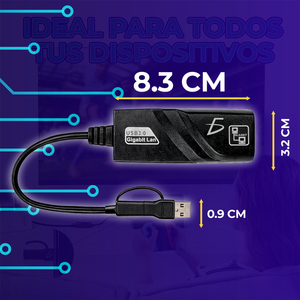 Type-C <b>Ethernet</b> Gigabit 10/100/1000 <b>USB</b> Adapter for PC Notebook & Mac External Wired <b>USB</b> to <b>Ethernet</b> Stock Product - Product Image 4