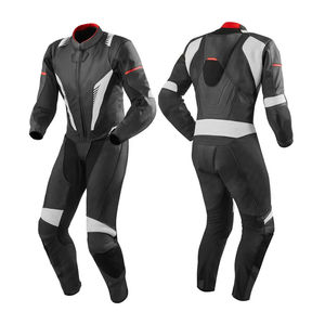 Men Windproof One-Piece Leather Motorbike Suit Comfortable OEM Service Anti-Fall Wear-Resistant Sportswear - Product Image 1