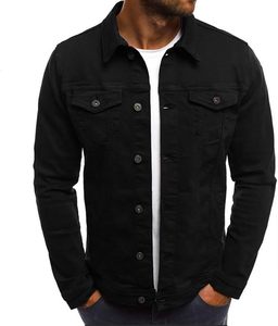 Men's High Quality Custom Design Casual Denim Jacket Waterproof Breathable Vintage Style Polyester <b>Shell</b> 280g Fabric Washed - Product Image 3