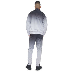 Pantalon et veste de couleur dégradée ombrée pour hommes vente en gros sur mesure ensemble de survêtement 2 pièces à col montant personnalisation de survêtement - Product Image 3