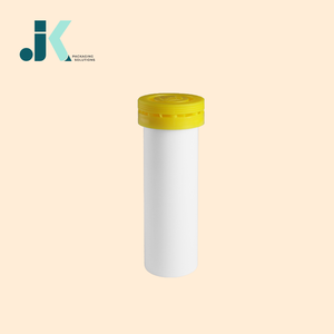 Tubo efervescente de plástico HDPE de la mejor calidad para embalaje de medicamentos 10 píldoras blancas 10ml Capacidad Tapón de rosca Logo - Product Image 2