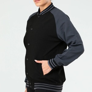 Chaquetas universitarias bordadas personalizadas de alta calidad directas de fábrica, abrigos deportivos transpirables ecológicos de algodón acolchado para mujer - Product Image 4