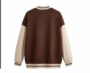 Blouson aviateur universitaire d'hiver pour hommes avec logo personnalisé OEM Veste de baseball de style Letterman avec patchs brodés Logo personnalisable - Product Image 6