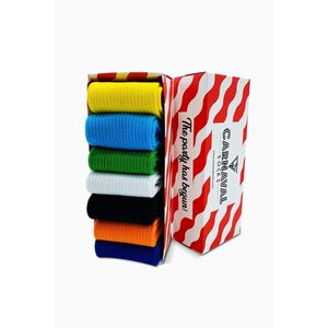 100% Cotton 7-Pack Sports <b>Socks</b> Set Plain Solid Colored Athlete Style <b>Long</b> Crew Breathable Comfortable High Knitted for Daily - Product Image 1