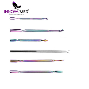 ที่ดันหนังกำพร้าเล็บแบบมีโลโก้สั่งทำได้ หลายสี สินค้ามาใหม่ ผลิตจากสแตนเลส อุปกรณ์ทำเล็บมืออาชีพ สำหรับดูแลเล็บ โดย INNOVAMED - Product Image 3