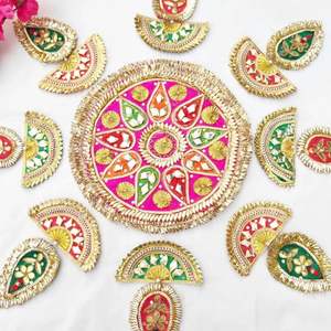 Stylish Metal Rangoli Tealight Holder for Home Wedding Festival and Baptism Event Decorations Diwali <b>Gifts</b> Sale - Product Image 1