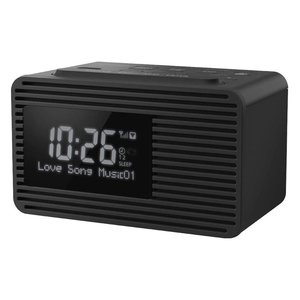 Radiosveglia Black RC D8EG K DAB+ FM Radio Alarm Clock 2 Alarms 230V Power <b>Desk</b> Table Clock - Product Image 3