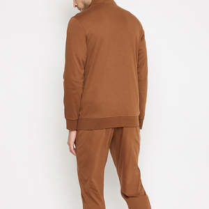 2026 Custom Made Drawstring Solid Casual Winter Hoodie Pants Set Men 100% Cotton Quick Dry Lightweight 3D Tracksuit 320g Side - Product Image 6