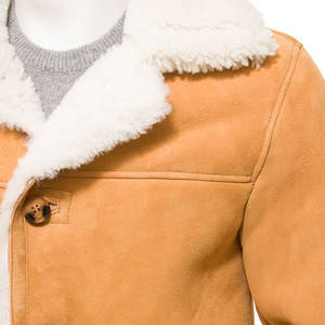 La mejor chaqueta de cuero de piel de oveja de estilo callejero para hombres 100% Precio competitivo de alta calidad para adultos en línea - Product Image 5