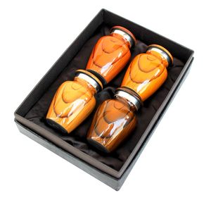 Urnes de crémation en métal de qualité supérieure de style européen pour cendres humaines et animales Petites tailles pour les funérailles et le stockage - Product Image 1