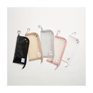 TRIFUL élégant accessoires de voyage portables plateau en maille pochette de maquillage étui à stylo avec fermeture à glissière 5 types de matériau en nylon - Product Image 1