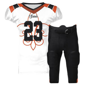 Best Manufacturer American Sports Wear American Football Uniforms <b>2</b> Piece Set OEM Service American Football Uniforms - Product Image 1