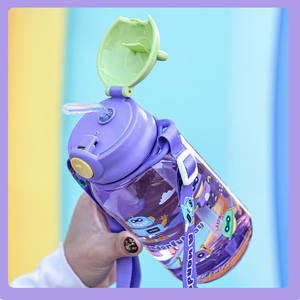 Borraccia per Bambini con Cannuccia e Manico, Bottiglia Portatile per Bicicletta - Product Image 4