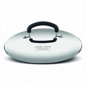 Tapa para Olla Lagostina PRATICA de 26 cm, Acero Inoxidable Pulido, Apta para Gas e Inducción, Apta para Lavavajillas, Diseño Minimalista, Colección de Sartenes - Product Image 2