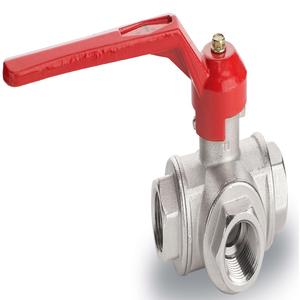 Válvula de bola manual de Puerto T SS de montaje ISO para automatización de agua a alta temperatura Soporte OEM personalizable - Product Image 2