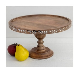 Premium Quality Wooden <b>Cake</b> <b>Stand</b> Customized Size And Shape <b>Cake</b> Dessert Serving <b>Stand</b> At Bestest Price - Product Image 5