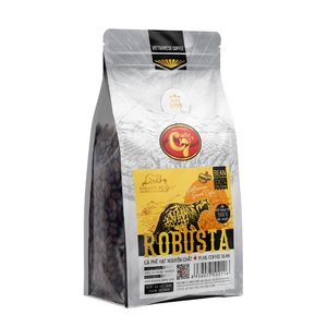 Etiqueta privada "Golden Weasel"- Premium Robusta Origin Granos de café molido Café-Medio tostado HucaFood Marca OEM ODM Servicio - Product Image 2