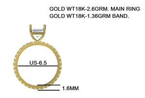 IGI Certifié Fine Jewelry Octogone Cut Lab Diamond Wedding Engagement Ring 18K 14K Gold HPHT CVD Lab Grown Diamond Rings OEM ODM - Product Image 2