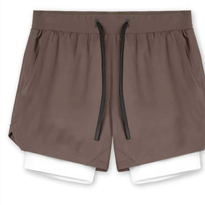 Pantalones cortos informales suaves con cordón para hombre con cintura elástica, ideales para un ajuste relajado y salidas informales - Product Image 6