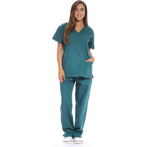 Tenues médicales extensibles en polyester et élasthanne, tissu extensible dans les quatre sens, confort, uniformes d'infirmière, vêtements de travail - Product Image 1