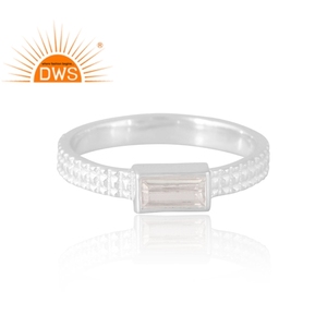 New Trending Sterling Silver Natural <b>Cz</b> Gemstone <b>Ring</b> Custom Jewelry For Women Gift For Her - Product Image 3