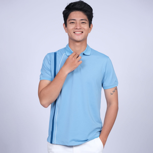 เสื้อโปโลแขนสั้นผ้าโพลีเอสเตอร์สำหรับผู้ชายชุดเครื่องแบบทำงานโปโลแขนยาวผ้าโพลีเอสเตอร์ออกแบบได้ตามต้องการ - Product Image 1
