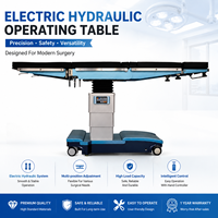 Table d'opération électro-hydraulique de luxe avec système de commande double, lit chirurgical à rayons X coulissant de 320 mm pour la chirurgie orthopédique