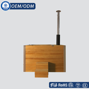 <span class=keywords><strong>Spa</strong></span> extérieur de luxe en cèdre rouge et acrylique, jacuzzi en acier inoxydable 304 avec poêle à bois pour villa/hôtel/maison - Product Image 2