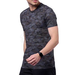 OEM Service Bulk Men Camo Camisetas Personalizado Impreso 100% Algodón Tejido de punto Venta al por mayor Camo Camisetas para hombres - Product Image 2