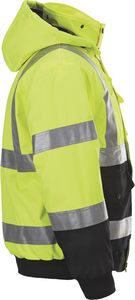 Chaqueta de bombardero 3 en 1 de alta visibilidad con chaqueta de construcción de material reflectante para el trabajo - Product Image 4