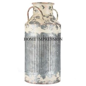 Macetas de flores para el hogar para interiores, diseño abstracto, macetas y macetas galvanizadas de diferentes tamaños, Juego de 2 macetas de forma personalizada - Product Image 4