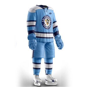 Uniforme de Hockey sur glace 100% Polyester, nouveau Design, tenue de Sport d'équipe personnalisée, bon marché - Product Image 3